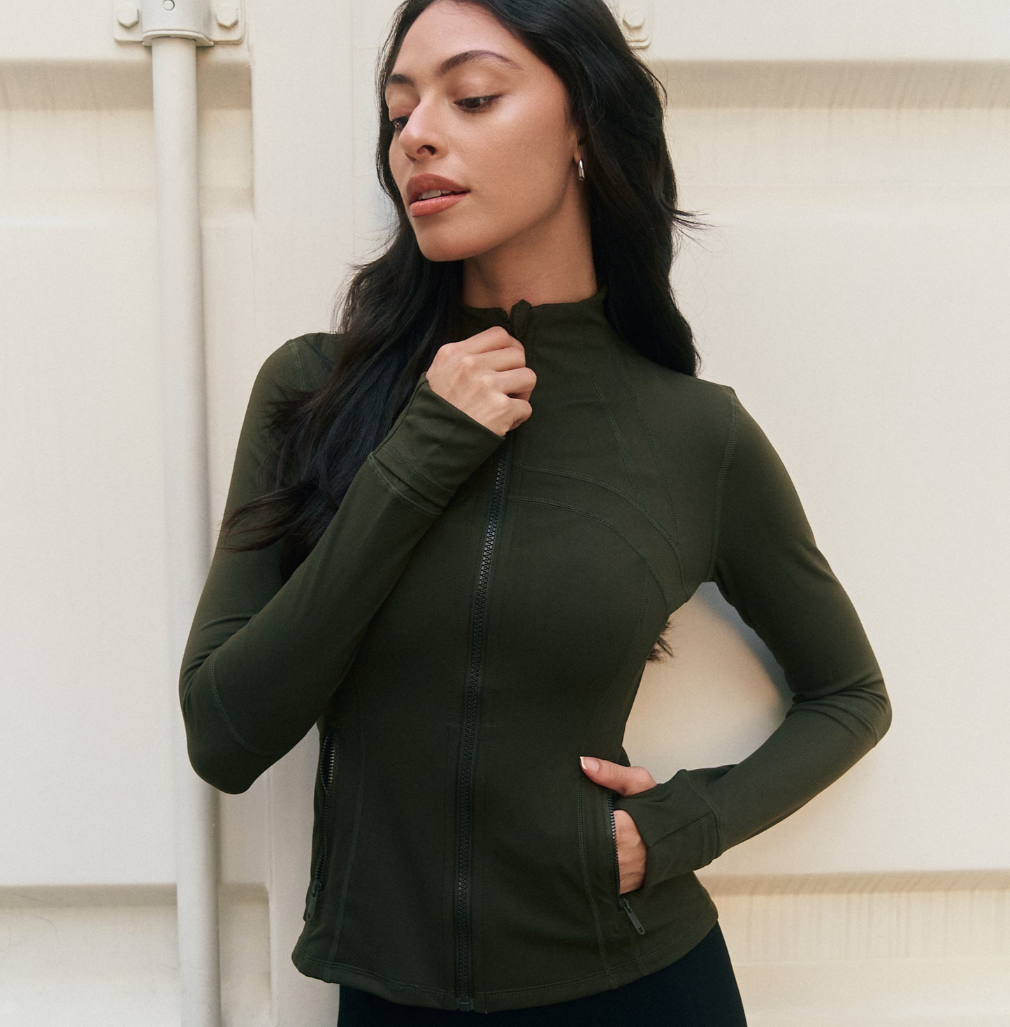 Flow Fit Jacket - Olive Green